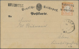 Deutsches Reich - Bahnpost: HARBURG - HANNOVER, L 3 Schwarz Auf ½ Gr., Großer Sc - Other & Unclassified