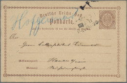 Deutsches Reich - Bahnpost: SCHWERTE - CASSEL, L 3 Schwarz Auf Postkarte ½ Gr., - Autres & Non Classés