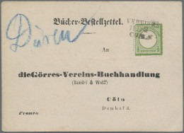 Deutsches Reich - Bahnpost: VERVIERS - COELN, L 3 Schwarz Auf ⅓ Gr., Großer Schi - Other & Unclassified