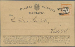 Deutsches Reich - Bahnpost: WITTENB. - MAGDEB., L 3 Schwarz Auf ½ Gr., Kleiner S - Andere & Zonder Classificatie