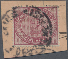 Deutsche Post In China - Vorläufer: 1900, 2 Mk. Dunkelrotkarmin, Prachtstück Auf - Cina (uffici)