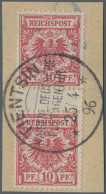 Deutsche Post In China - Vorläufer: 1893, 10 Pfg Mittel(karmin)rot, Ocker Quarze - Cina (uffici)