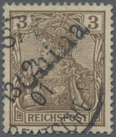 Deutsche Post In China: 1901, 3 Pf Germania Reichspost, Handstempelaufdruck "Chi - Chine (bureaux)