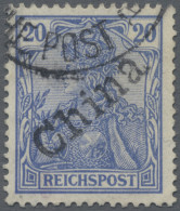 Deutsche Post In China: 1901, 20 Pf Germania Reichspost Mit Handstempelaufdruck - China (oficinas)