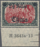 Deutsche Post In China: 1906, Germania Mit Wasserzeichen, 2½ Dollar Auf 5 Mk., P - Cina (uffici)