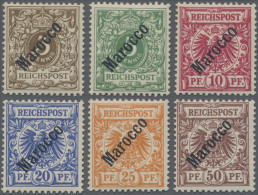 Deutsche Post In Marokko: 1899, Adler, Unverausgabte Ausgabe, Kpl., Ungebraucht - Marokko (kantoren)