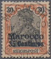 Deutsche Post In Marokko: 1900, Reichspost, 35 C. Auf 30 Pfg. Mit Aufdruckfehler - Morocco (offices)