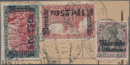 Deutsche Post In Marokko: 1911, Deutsches Reich, KK-Aufdruck, 60 C. Auf 50 Pfg., - Marokko (kantoren)