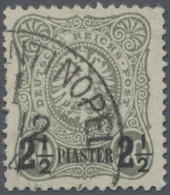 Deutsche Post In Der Türkei: 1884, Überdruck-Ausgabe, 2½ P. Auf 50 Pfg. Mit Plat - Turquia (oficinas)