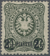 Deutsche Post In Der Türkei: 1884, Überdruck-Ausgabe, 2½ P. Auf 50 Pfg. Dunkelol - Turquie (bureaux)