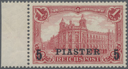 Deutsche Post In Der Türkei: 1903, 5 Piaster Auf 1 Mark, A Oben Mit Serifen, Dun - Turquie (bureaux)