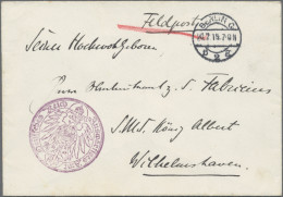 Militärmission: 1915 (20.2.), Feldpostbrief Des Vizekonsuls Fabricius Aus Konsta - Turkey (offices)