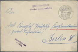 Militärmission: 1915 (10.11.), "DEUTSCHE MILITÄR-MISSION FELDPOST" Provisorische - Turquie (bureaux)
