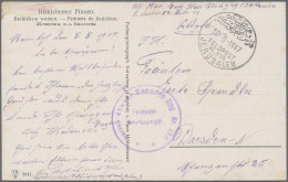 Militärmission: 1917 (10.8.), MIL.MISS.JERUSALEM Auf FP-AK Mit Briefstempel "Bal - Turkey (offices)