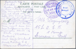 Militärmission: 1916 (6.4.), "MILIT.MISS. A.O.K. 5" Provisorischer Violetter Fel - Turkey (offices)