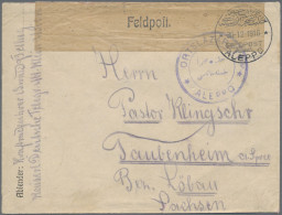 Militärmission: 1916 (30.12.), MIL.MISS.ALEPPO Auf FP-Brief Mit Zweisprachigem B - Turkey (offices)