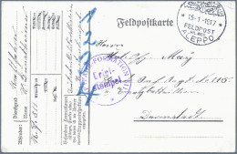 Militärmission: 1916 - 1917, Drei Belege Mit Stempel ALEPPO (2) Bzw. KONSTANTINO - Turchia (uffici)