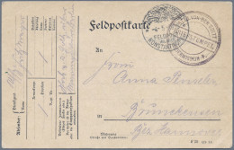 Militärmission: 1916 (4.5.), MIL.MISS. KONSTANTINOPEL Auf FP-Karte Mit Briefstem - Turkey (offices)