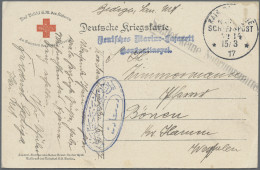 Militärmission: 1917 (15.3.), MSP No. 14 Auf FK-AK Eines Sanitätsmaats Aus Konst - Turquie (bureaux)