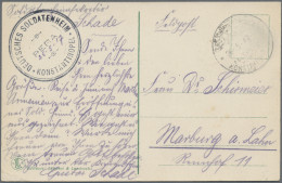 Militärmission: 1917/18, Drei FP-Karten Mit Stempel KONSTANTINOPEL (2) Bzw. Tarn - Turkse Rijk (kantoren)