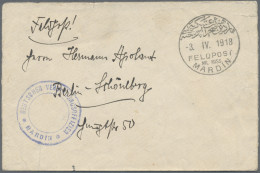 Militärmission: 1918 (3.4.), MIL.MISS.MARDIN (Luxusabschlag) Auf Kleinem Proviso - Turkey (offices)