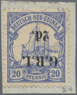 Deutsch-Neuguinea - Britische Besetzung: 1914: 2 D. Auf 20 Pf. Violettultramarin - German New Guinea