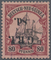 Deutsch-Neuguinea - Britische Besetzung: 1914: 8 D. Auf 80 Pf. Karmin/schwarz Au - Nueva Guinea Alemana