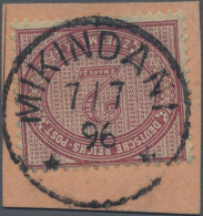 Deutsch-Ostafrika - Vorläufer: 1896, 2 Mk. Dunkelrotkarmin, Auf Paketkartenbrief - África Oriental Alemana