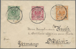 Deutsch-Ostafrika - Vorläufer: 1898, Adler, 5 Pfg., 10 Pfg. Bzw. 25 Pfg. Auf Phi - Deutsch-Ostafrika