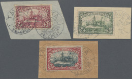 Deutsch-Ostafrika: 1901, Schiff O. Wz., 1, 2 Und 3 R. Je Auf Dekorativem Briefst - Africa Orientale Tedesca