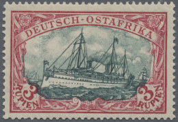 Deutsch-Ostafrika: 1919, 3 R Kriegsdruck, 26:17 Zähnungslöcher, Mittelstück In D - German East Africa