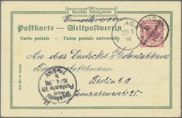 Deutsch-Ostafrika - Ganzsachen: 1898/1899, 5 P. Auf 10 Pfg. Privatganzsachenkart - Afrique Orientale