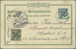 Deutsch-Ostafrika - Ganzsachen: 1898, 3 P. Auf 5 Pfg. Privatganzsachenkarte "Gru - Duits-Oost-Afrika