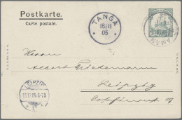 Deutsch-Ostafrika - Ganzsachen: 1905, 3 P. Schiffszeichnung, Privatganzsachenkar - Afrique Orientale