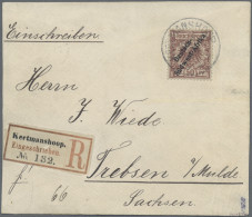 Deutsch-Südwestafrika: 1897, 50 Pf Lebhaftrötlichbraun Mit Aufdruck "Deutsch-Süd - German South West Africa