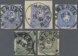 Deutsche Kolonien - Kamerun-Vorläufer: 1888, Pfennig-Ausgabe, 20 Pfg., Drei Einz - Kameroen