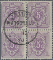 Deutsche Kolonien - Marshall-Inseln - Vorläufer: 1890, Pfennig-Ausgabe, 5 Pfg., - Isole Marshall