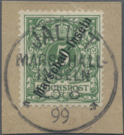 Deutsche Kolonien - Marshall-Inseln: 1897, Adler, 5 Pfg., Kabinettbriefstück, St - Marshall Islands