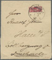 Deutsche Kolonien - Marshall-Inseln: 1899, 10 Pf. Krone Adler Lebhaftrot, Der "J - Islas Marshall