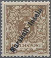 Deutsche Kolonien - Marshall-Inseln: 1899, Adler, 3 Pfg. Lebhaftorangebraun, Ung - Marshall Islands