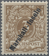 Deutsche Kolonien - Marshall-Inseln: 1899, Adler, 3 Pfg. Lebhaftorangebraun, Ung - Islas Marshall