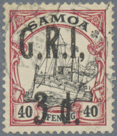 Deutsche Kolonien - Samoa - Britische Besetzung: 1914: AUFDRUCKFEHLER "3 D." Auf - Samoa