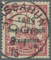 Deutsche Kolonien - Togo - Britische Besetzung: 1914: 10 Pf. Dunkelkarminrot, OH - Togo