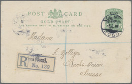 Deutsche Kolonien - Togo - Britische Besetzung: 1917, Ganzsachenkarten ½ P. Grün - Togo