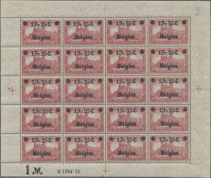 Deutsche Besetzung I. WK: Landespost In Belgien: 1914-16 'Reichspostamt' "1Fr.25 - Occupazione 1914 – 18