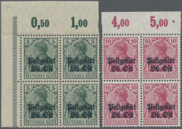 Deutsche Besetzung I. WK: Postgebiet Ober. Ost: 1916, Germania Mit Aufdruck "Pos - Occupazione 1914 – 18