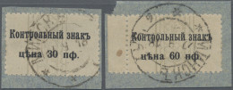 Deutsche Besetzung I. WK: Postgebiet Ober. Ost - 10. Armee: 1918, 30 Pfg. Und 60 - Occupazione 1914 – 18