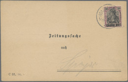 Deutsche Abstimmungsgebiete: Saargebiet: 1920, Germania 50 Pfg. "SAARGEBIET" Als - Cartas & Documentos