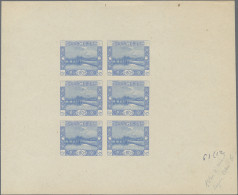 Deutsche Abstimmungsgebiete: Saargebiet: 1921, Landschaftsbilder (I) 80 Pf Blau, - Unused Stamps