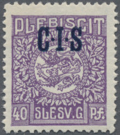 Deutsche Abstimmungsgebiete: Schleswig - Dienstmarken: 1920, 40 Pf Violett Mit D - Sonstige & Ohne Zuordnung